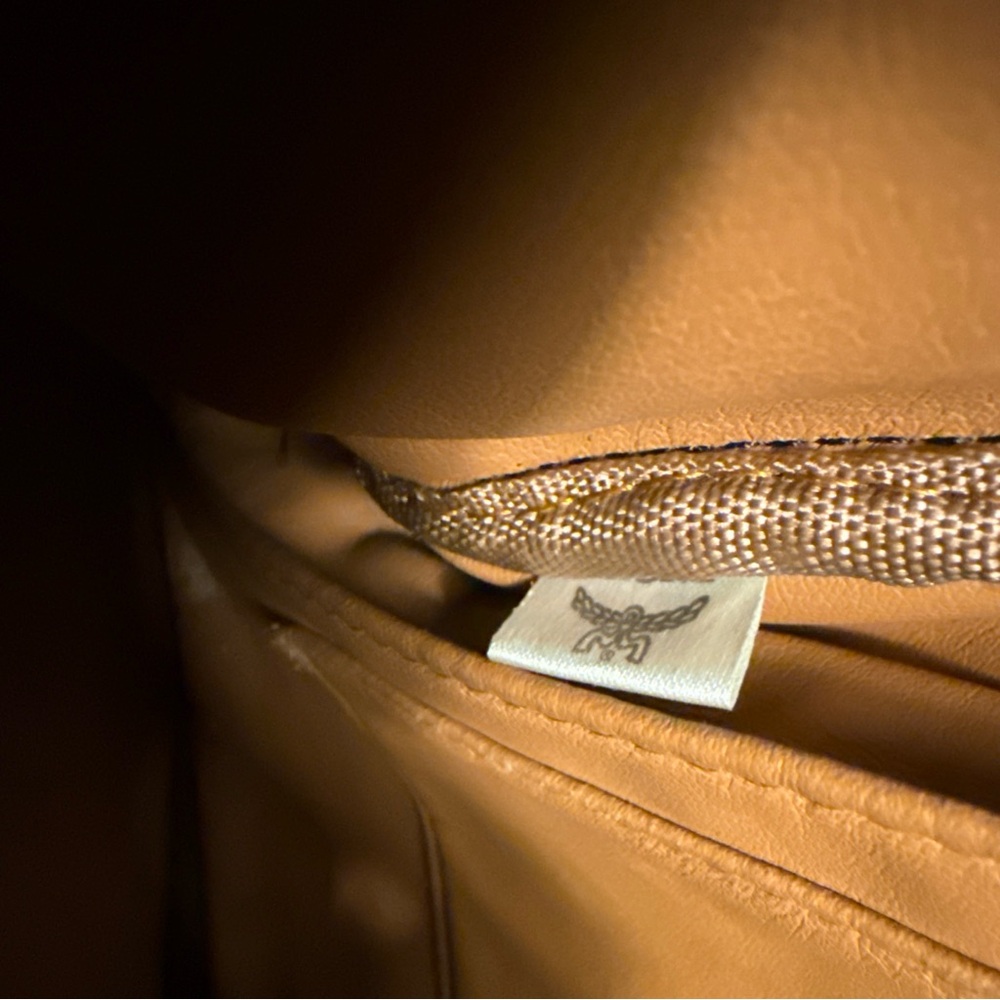 MCM Monogramed Metallic Visetos Side Studs Backpack - Picture 15 of 16